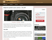 Tablet Screenshot of mediaformations.com